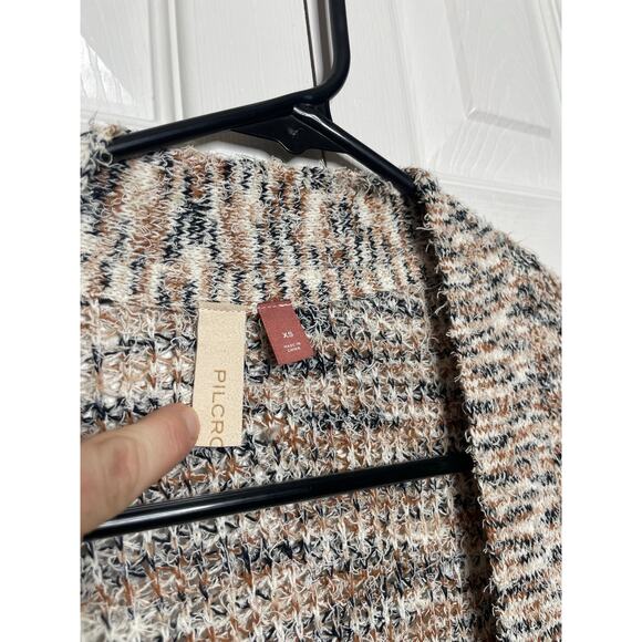 Pilcro Sweater Cardigan Womens Space Dyed Duster Long Open Front XS - Picture 5 of 10